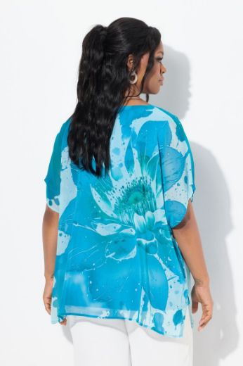 Moda za polnejše Bluza elegantna cvjetnog printa i ukrasnim dodacima plus velikost, xxl, Ulla Popken in Johann Popken (JP1880)
