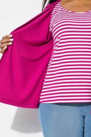 Moda za polnejše Majica 2u1 na pruge plus velikost, xxl, Ulla Popken in Johann Popken (JP1880)