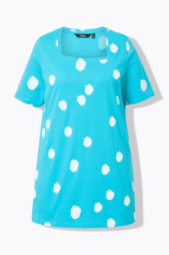 Moda za polnejše Majica A kroja s printom točki plus velikost, xxl, Ulla Popken in Johann Popken (JP1880)