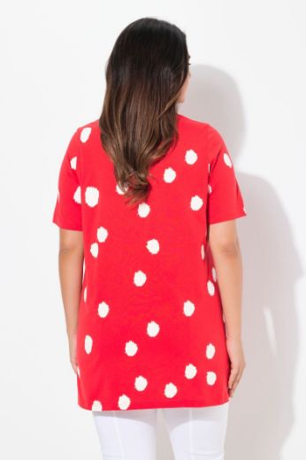 Moda za polnejše Majica A kroja s printom točki plus velikost, xxl, Ulla Popken in Johann Popken (JP1880)