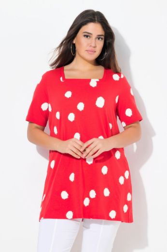 Moda za polnejše Majica A kroja s printom točki plus velikost, xxl, Ulla Popken in Johann Popken (JP1880)