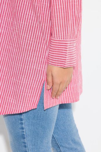 Moda za polnejše Bluza dužeg kroja na pruge plus velikost, xxl, Ulla Popken in Johann Popken (JP1880)