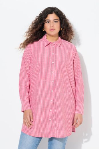 Moda za polnejše Bluza dužeg kroja na pruge plus velikost, xxl, Ulla Popken in Johann Popken (JP1880)