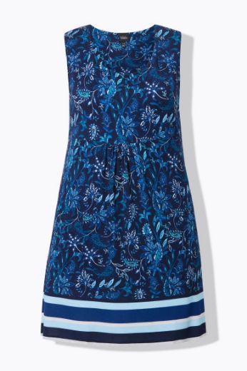 Moda za polnejše Haljina bez rukava kraćeg kroja cvjetnog printa plus velikost, xxl, Ulla Popken in Johann Popken (JP1880)