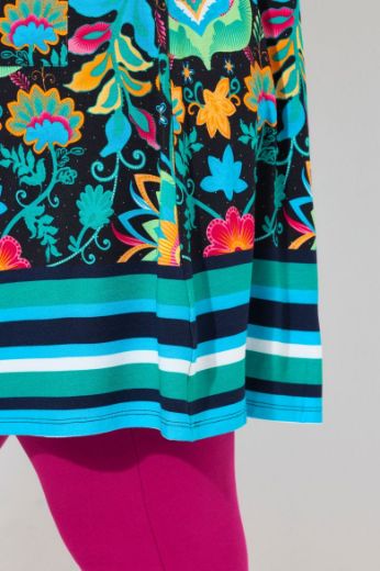 Moda za polnejše Haljina bez rukava kraćeg kroja cvjetnog printa plus velikost, xxl, Ulla Popken in Johann Popken (JP1880)