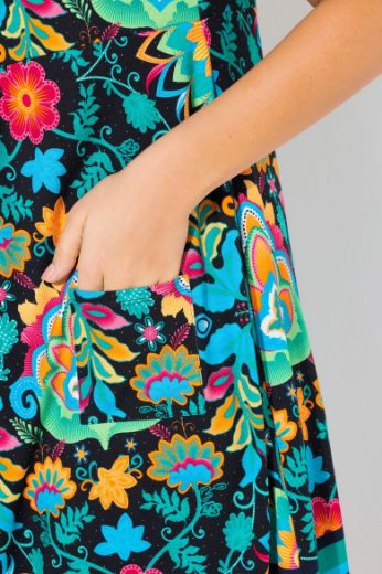 Moda za polnejše Haljina bez rukava kraćeg kroja cvjetnog printa plus velikost, xxl, Ulla Popken in Johann Popken (JP1880)