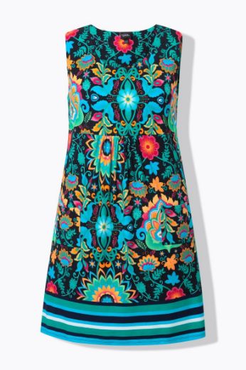 Moda za polnejše Haljina bez rukava kraćeg kroja cvjetnog printa plus velikost, xxl, Ulla Popken in Johann Popken (JP1880)