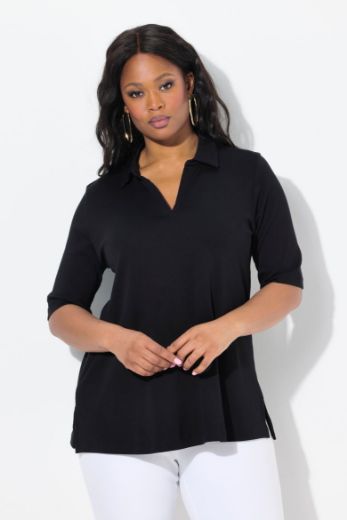 Moda za polnejše Majica Polo plus velikost, xxl, Ulla Popken in Johann Popken (JP1880)