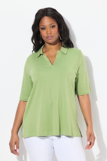 Moda za polnejše Majica Polo plus velikost, xxl, Ulla Popken in Johann Popken (JP1880)