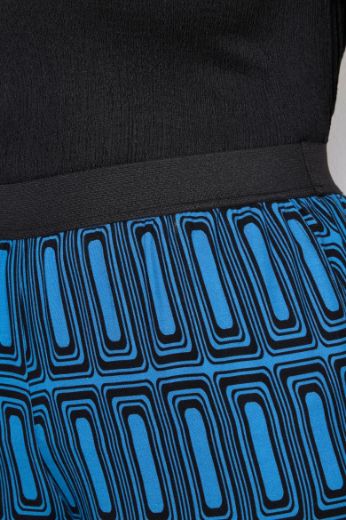 Moda za polnejše Hlače lagane gometrijskog printa plus velikost, xxl, Ulla Popken in Johann Popken (JP1880)