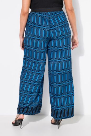 Moda za polnejše Hlače lagane gometrijskog printa plus velikost, xxl, Ulla Popken in Johann Popken (JP1880)