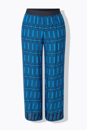 Moda za polnejše Hlače lagane gometrijskog printa plus velikost, xxl, Ulla Popken in Johann Popken (JP1880)