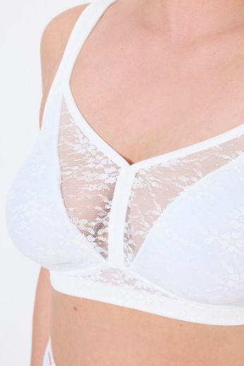 Moda za polnejše Grudnjak bez žica s dodatkom čipke plus velikost, xxl, Ulla Popken in Johann Popken (JP1880)