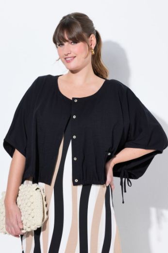Moda za polnejše Bluza na kopčanje kraćeg kroja plus velikost, xxl, Ulla Popken in Johann Popken (JP1880)