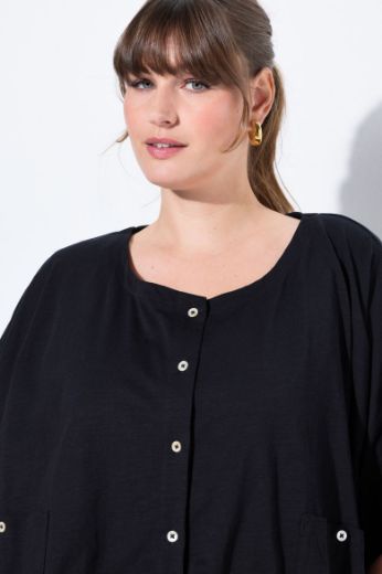 Moda za polnejše Bluza na kopčanje kraćeg kroja plus velikost, xxl, Ulla Popken in Johann Popken (JP1880)