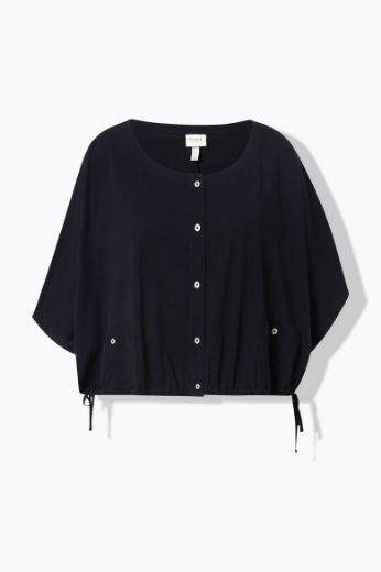 Moda za polnejše Bluza na kopčanje kraćeg kroja plus velikost, xxl, Ulla Popken in Johann Popken (JP1880)