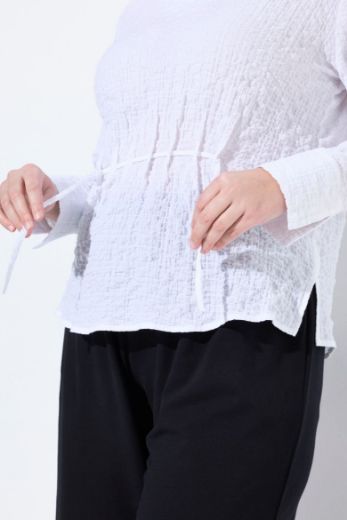 Moda za polnejše Bluza dugih rukava V ovratnika plus velikost, xxl, Ulla Popken in Johann Popken (JP1880)