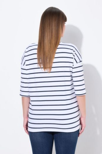 Moda za polnejše Majica 3/4 rukava okruglog ovratnika plus velikost, xxl, Ulla Popken in Johann Popken (JP1880)