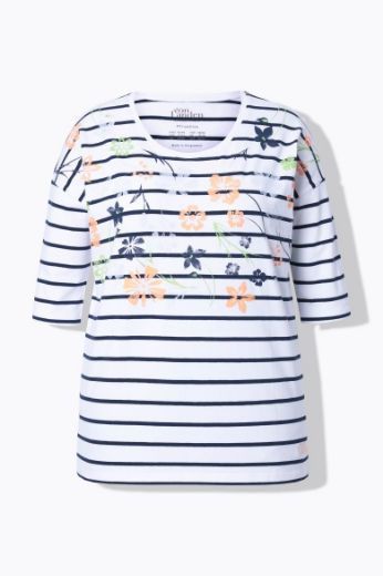 Moda za polnejše Majica 3/4 rukava okruglog ovratnika plus velikost, xxl, Ulla Popken in Johann Popken (JP1880)