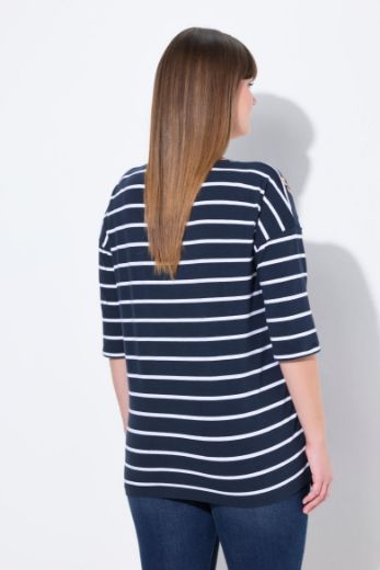Moda za polnejše Majica 3/4 rukava okruglog ovratnika plus velikost, xxl, Ulla Popken in Johann Popken (JP1880)