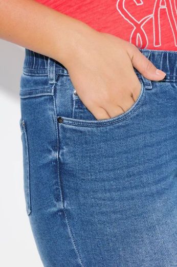 Moda za polnejše Traperice uskih nogavica plus velikost, xxl, Ulla Popken in Johann Popken (JP1880)