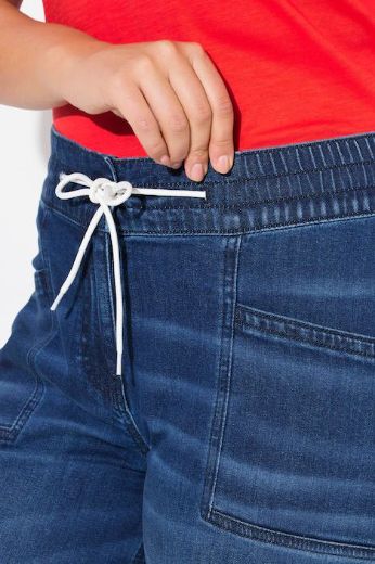 Moda za polnejše Traperice elastičnog struka širokih nogavica plus velikost, xxl, Ulla Popken in Johann Popken (JP1880)