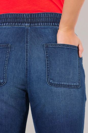 Moda za polnejše Traperice elastičnog struka širokih nogavica plus velikost, xxl, Ulla Popken in Johann Popken (JP1880)