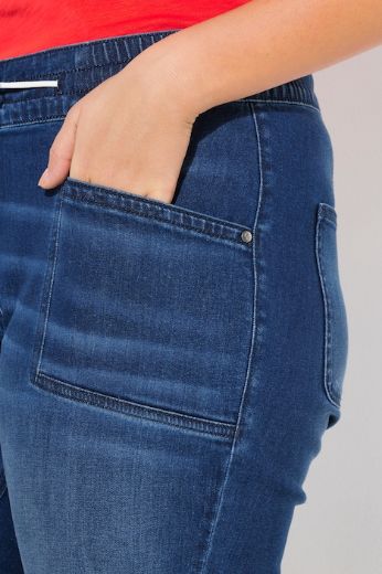 Moda za polnejše Traperice elastičnog struka širokih nogavica plus velikost, xxl, Ulla Popken in Johann Popken (JP1880)