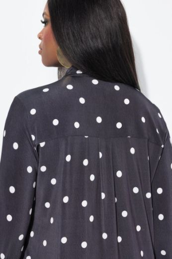 Moda za polnejše Bluza dužeg kroja na točkice plus velikost, xxl, Ulla Popken in Johann Popken (JP1880)