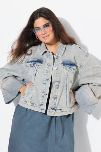 Moda za polnejše Jakna od trapera plus velikost, xxl, Ulla Popken in Johann Popken (JP1880)