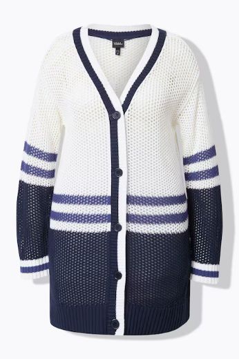 Moda za polnejše Kardigan na kopčanje plus velikost, xxl, Ulla Popken in Johann Popken (JP1880)