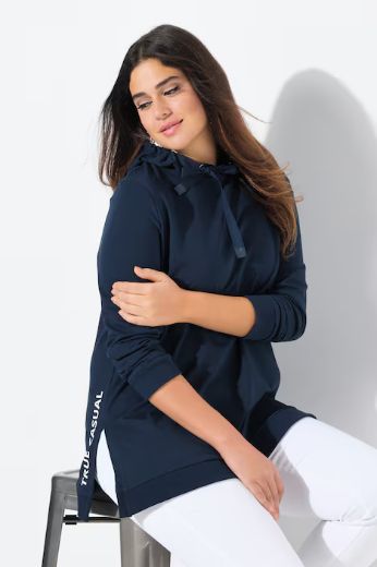 Moda za polnejše Majica dugih rukava s kapuljačom plus velikost, xxl, Ulla Popken in Johann Popken (JP1880)