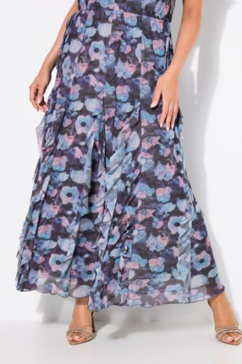 Moda za polnejše Haljina maxi kratkih rukava V ovratnika plus velikost, xxl, Ulla Popken in Johann Popken (JP1880)