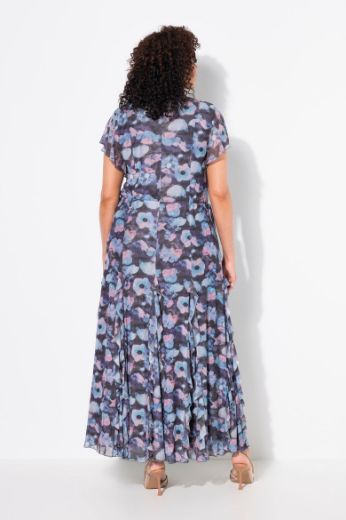 Moda za polnejše Haljina maxi kratkih rukava V ovratnika plus velikost, xxl, Ulla Popken in Johann Popken (JP1880)