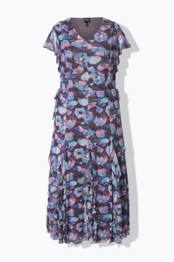 Moda za polnejše Haljina maxi kratkih rukava V ovratnika plus velikost, xxl, Ulla Popken in Johann Popken (JP1880)