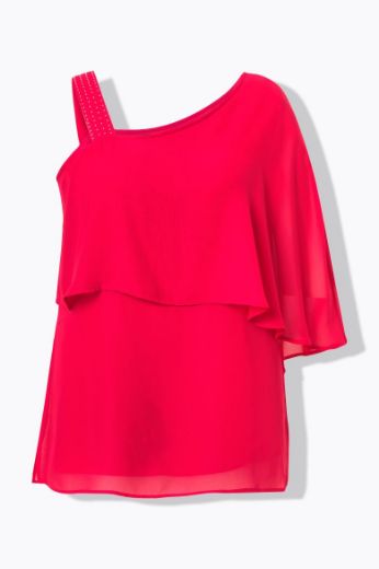 Moda za polnejše Bluza na jedno rame A kroja plus velikost, xxl, Ulla Popken in Johann Popken (JP1880)
