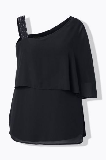 Moda za polnejše Bluza na jedno rame A kroja plus velikost, xxl, Ulla Popken in Johann Popken (JP1880)