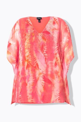 Moda za polnejše Bluza kratkih rukava V ovratnika plus velikost, xxl, Ulla Popken in Johann Popken (JP1880)
