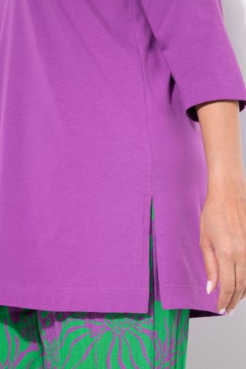 Moda za polnejše Majica duži model V ovratnika plus velikost, xxl, Ulla Popken in Johann Popken (JP1880)