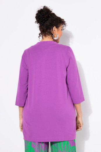 Moda za polnejše Majica duži model V ovratnika plus velikost, xxl, Ulla Popken in Johann Popken (JP1880)