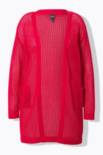 Moda za polnejše Kardigan mrežasti bez kopčanja plus velikost, xxl, Ulla Popken in Johann Popken (JP1880)