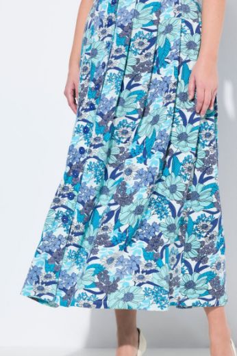 Moda za polnejše Haljina maxi cvjetnog uzorka plus velikost, xxl, Ulla Popken in Johann Popken (JP1880)