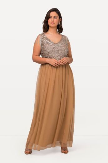 Moda za polnejše Haljina maxi V ovratnika plus velikost, xxl, Ulla Popken in Johann Popken (JP1880)