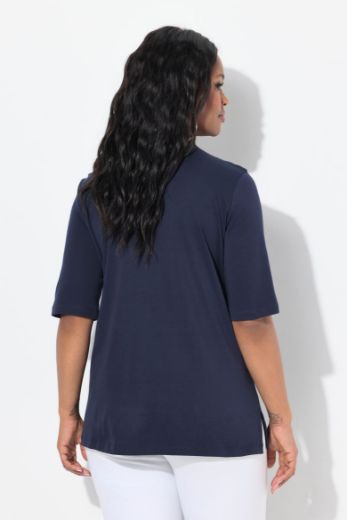 Moda za polnejše Majica Polo kratkih rukava plus velikost, xxl, Ulla Popken in Johann Popken (JP1880)