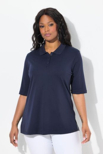 Moda za polnejše Majica Polo kratkih rukava plus velikost, xxl, Ulla Popken in Johann Popken (JP1880)