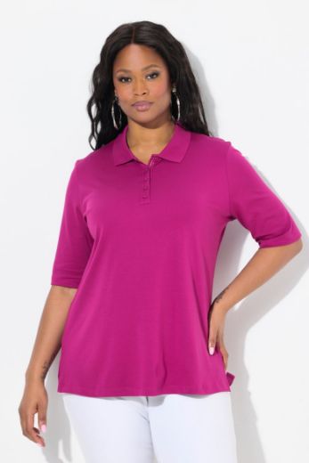 Moda za polnejše Majica Polo kratkih rukava plus velikost, xxl, Ulla Popken in Johann Popken (JP1880)