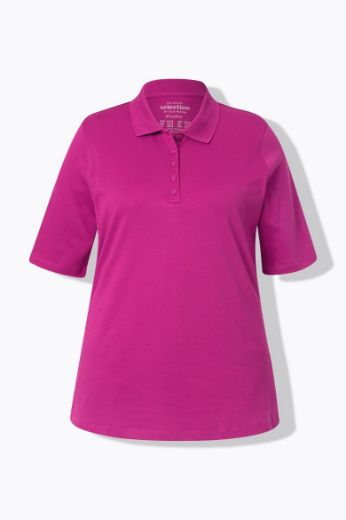 Moda za polnejše Majica Polo kratkih rukava plus velikost, xxl, Ulla Popken in Johann Popken (JP1880)