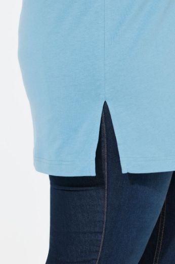 Moda za polnejše Majica V izrez Basic plus velikost, xxl, Ulla Popken in Johann Popken (JP1880)