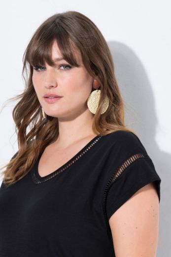 Moda za polnejše Majica kratkih rukava V ovratnika plus velikost, xxl, Ulla Popken in Johann Popken (JP1880)