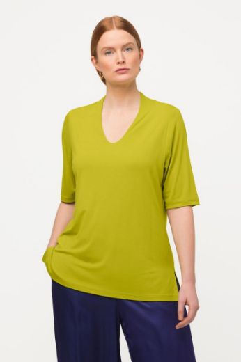 Moda za polnejše Majica polu rukava V ovratnika plus velikost, xxl, Ulla Popken in Johann Popken (JP1880)